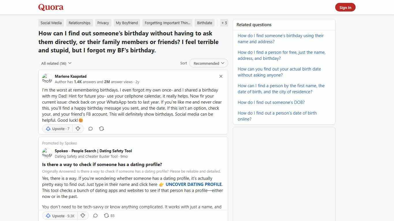 How to find out someone’s birthday without having to ask them directly, or their family members or friends - Quora