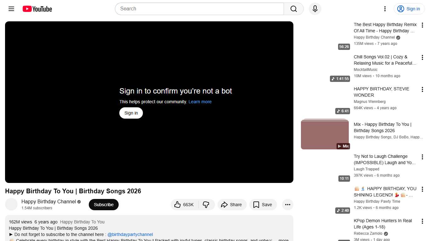 Happy Birthday To You Birthday Songs 2026 - YouTube
