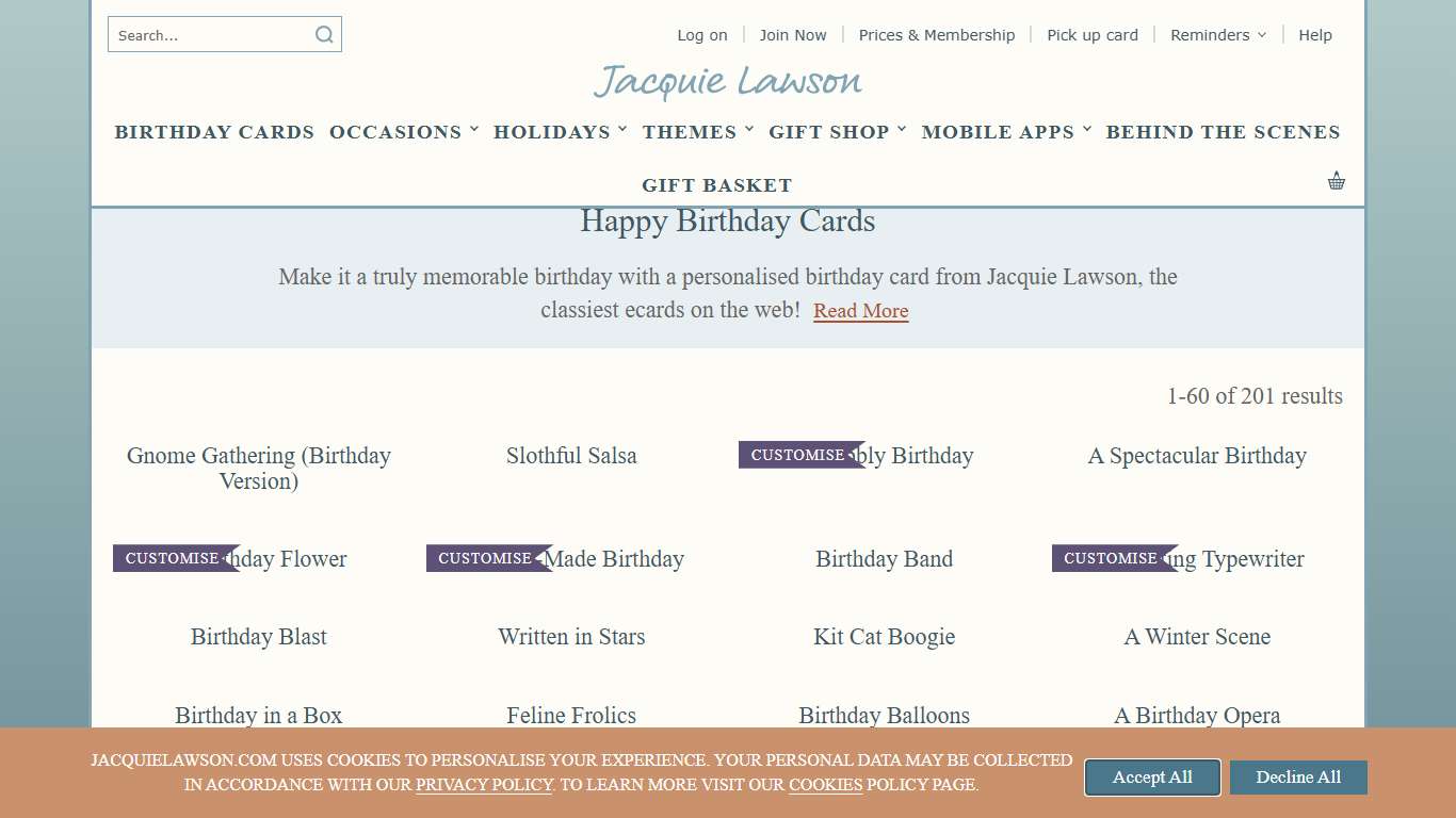 Happy Birthday Cards Animated Birthday Cards Jacquie Lawson